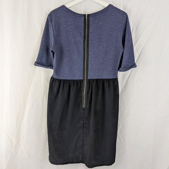 3 for $20 Topshop Navy Cocktail Zip Back Dress Size 8/10 - Picture 2 of 4